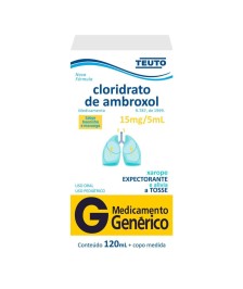 Xarope Cloridrato de Ambroxol 15mg/5ml com 120ml - TEUTO