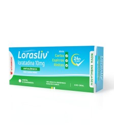 Lorasliv Loratadina 10mg 12 comprimidos - VITAMEDIC