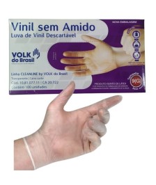 Luva de Vinil S/ Amido - VOLK